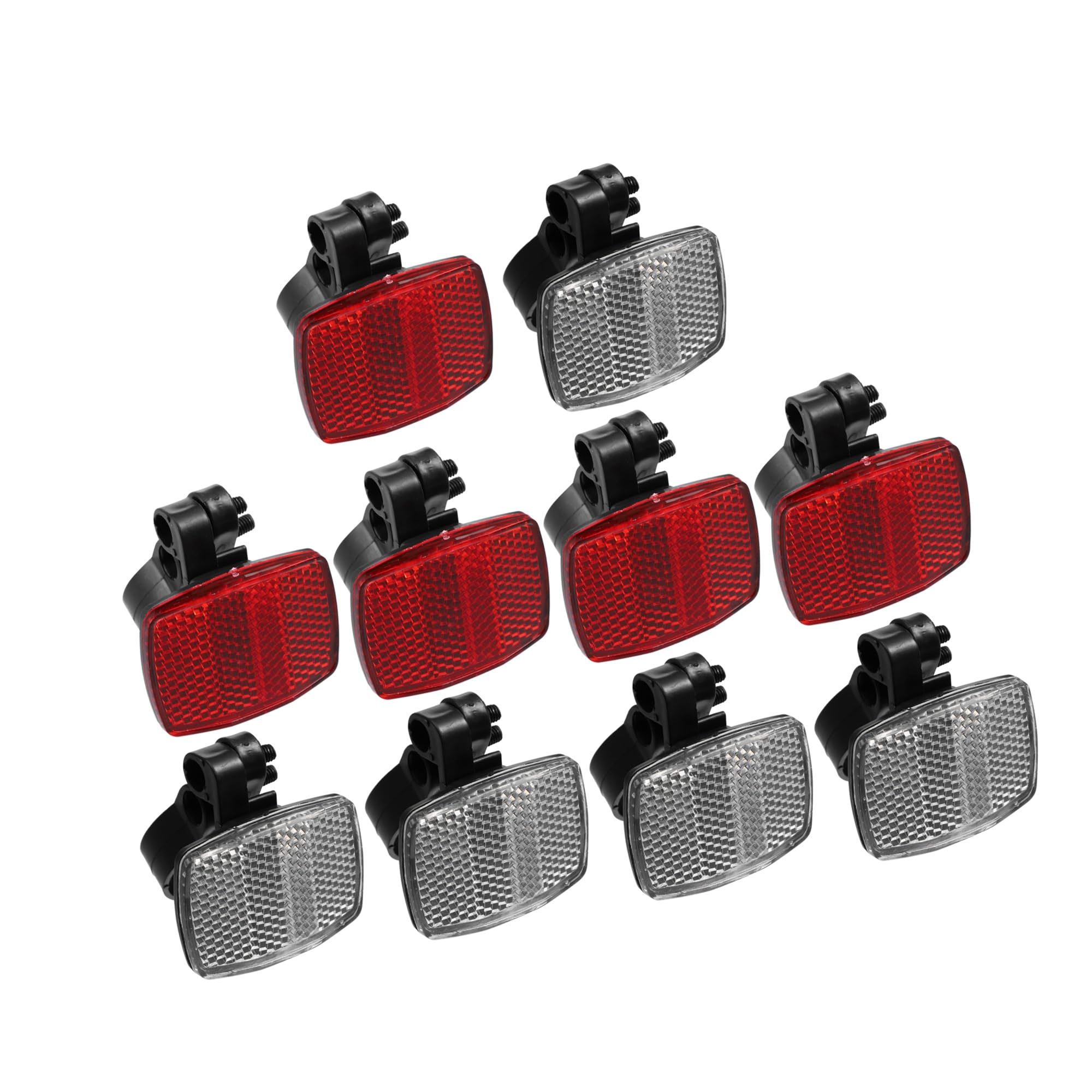 Amazon | BULLSPANN 10個セット 自転車 フロント リア リフレクター